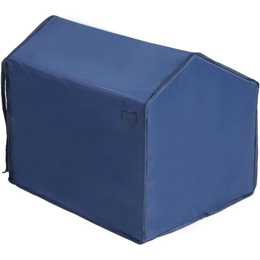 Foldable Cat Litter Box Privacy Enclosure w Splash Guard Navy Blue